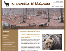 Tablet Screenshot of camosciodabruzzo.it
